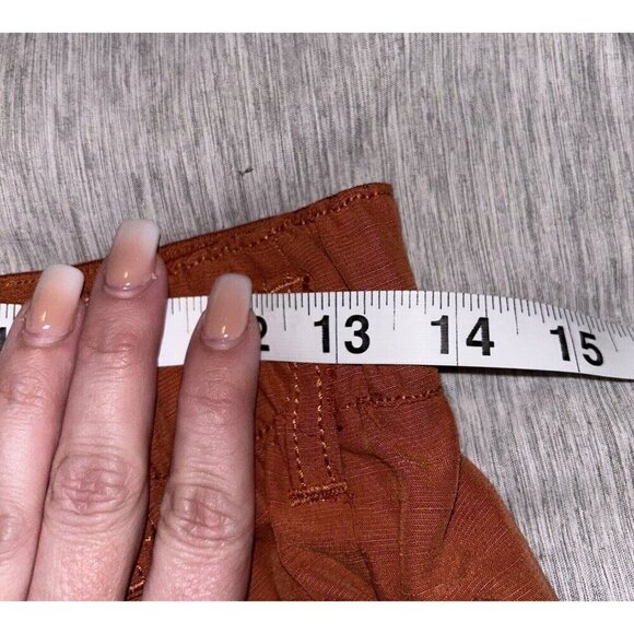 Free People Orange Nothing To Say Wide Leg Boho Comfy Pull On Trousers Size XS - Picture 10 of 11